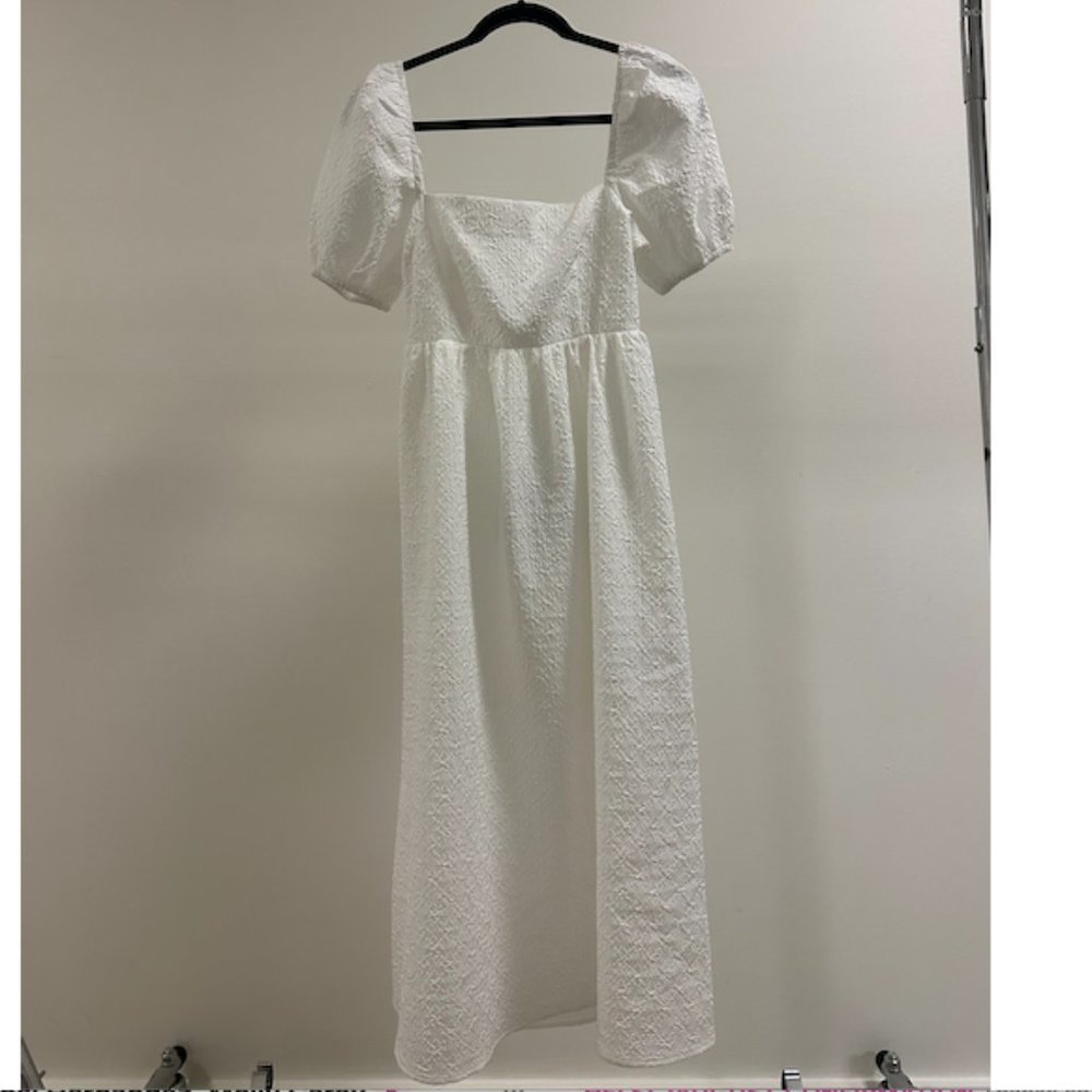 The Frolic White Mid/Maxi Dress